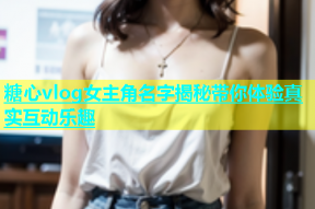 糖心vlog女主角名字揭秘带你体验真实互动乐趣