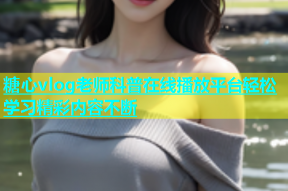 糖心vlog老师科普在线播放平台轻松学习精彩内容不断