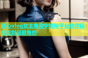 糖心vlog女主角名字揭秘平台助你轻松找到最爱角色