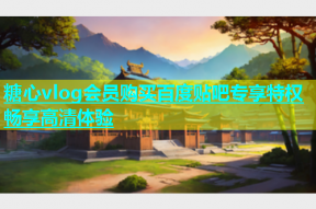 糖心vlog会员购买百度贴吧专享特权畅享高清体验