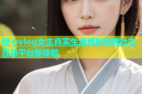 糖心vlog女主真实生活揭秘视频社交互动平台新体验