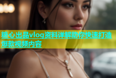 糖心出品vlog资料详解助你快速打造爆款视频内容
