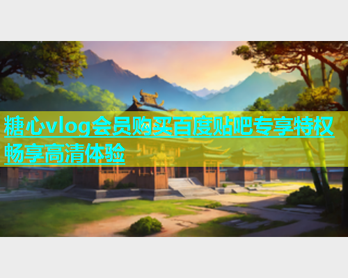 糖心vlog会员购买百度贴吧专享特权畅享高清体验  第1张